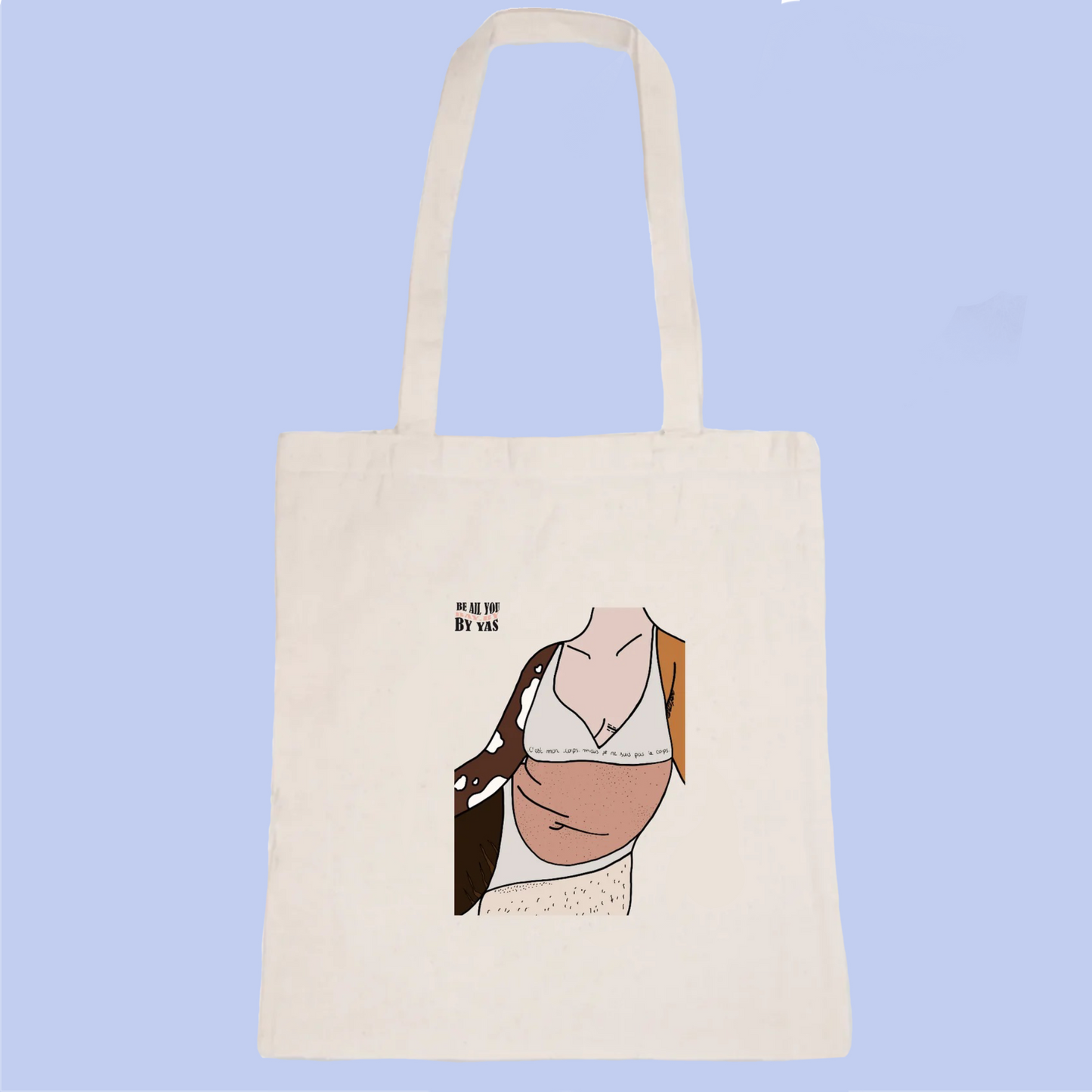 "Human" tote bag